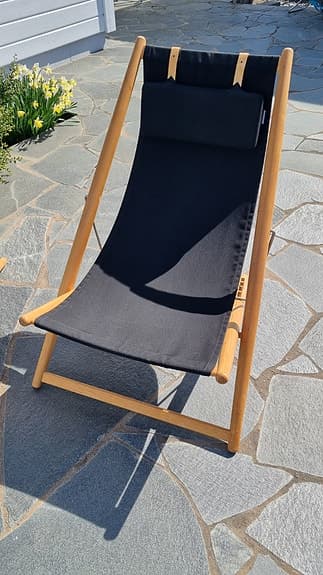 skargaarden H55 teak med svart tyg