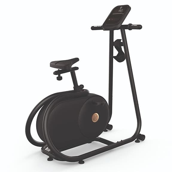Svart motionscykel med display från Horizon