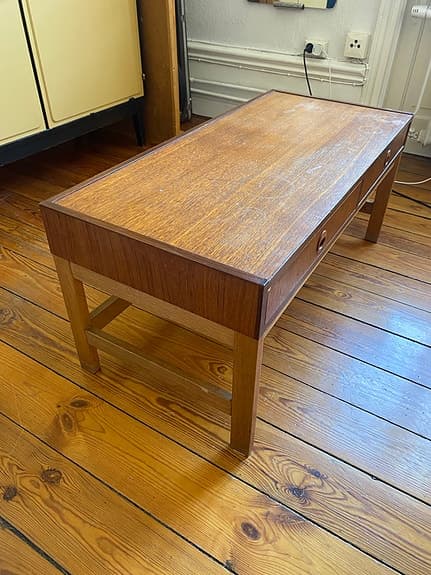 Vintage hallmöbel/byrå/bänk i teak och ek