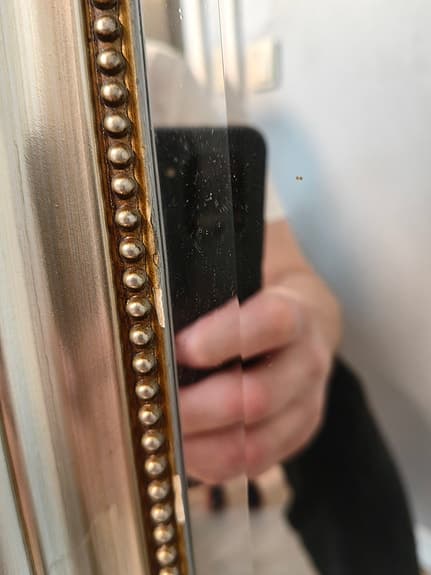 IKEA spegel med dekorativ ram