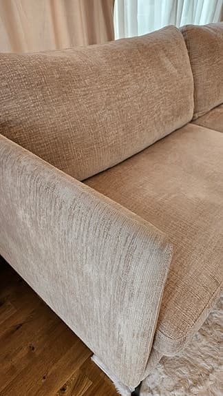 Eleganta soffor från Burhéns (3,5-sits & 3-sits) i färgen Sand