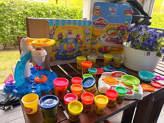 Play-Doh spis, lera, glassmaskin