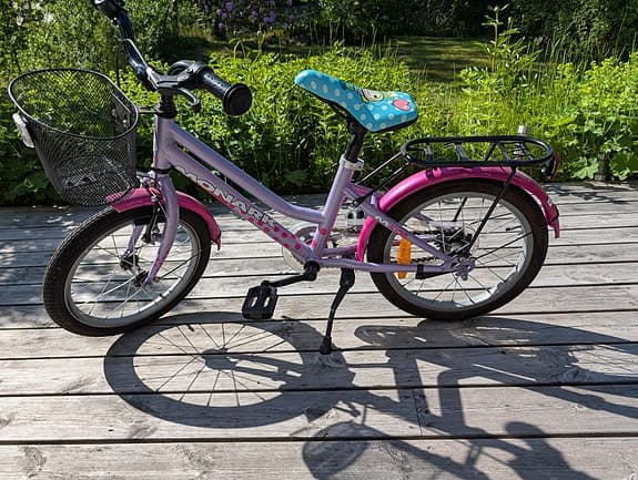 Monark barncykel 16" lila