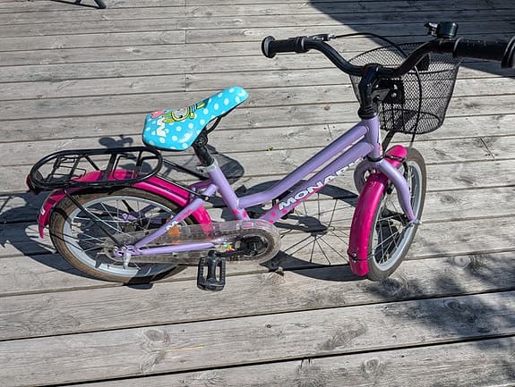 Monark barncykel 16" lila