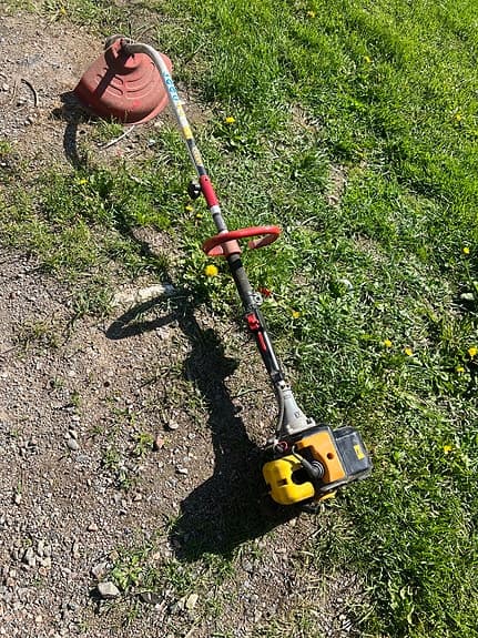 Trimmer röjsåg bensindriven stiga