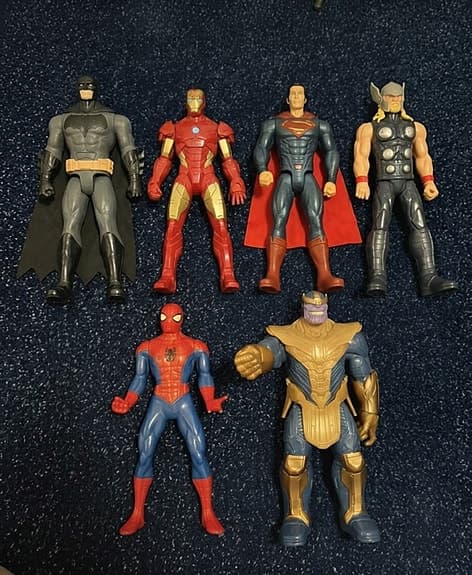 Superhjältefigurer Marvel/DC leksaker