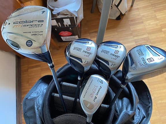 Golf dam helt set inkl bag och vagn