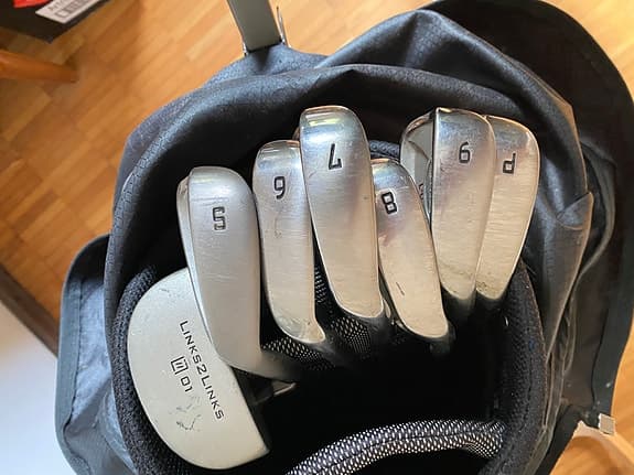 Golf dam helt set inkl bag och vagn