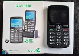 Doro 1881 mobiltelefon svart