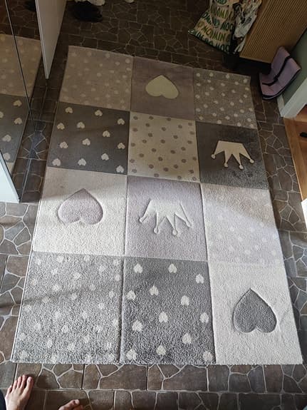 BARNMATTA med hjärtan och kronor