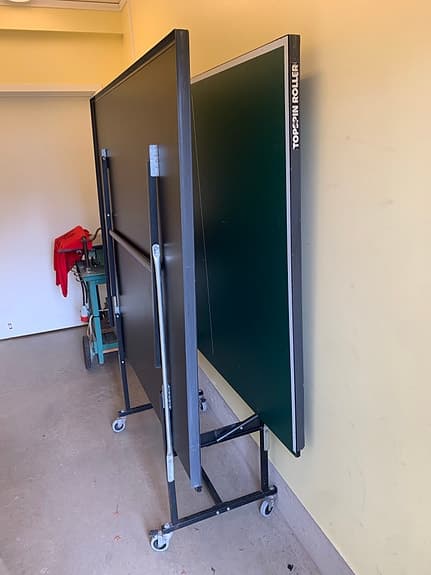 Topspin Roller bordtennisbord hopfällbart på hjul