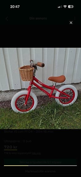 Baghera retro balanscykel