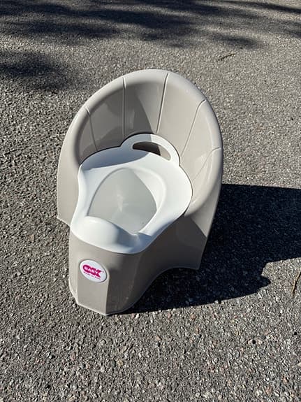 BabyBjörn potta grå/vit