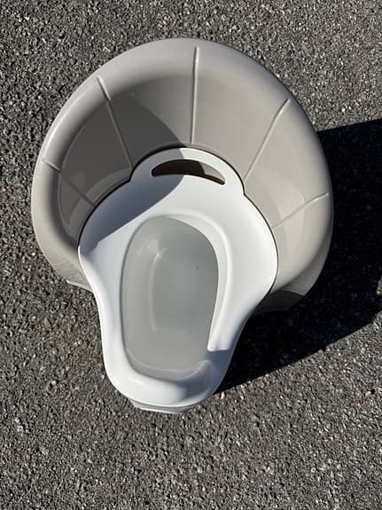 BabyBjörn potta grå/vit