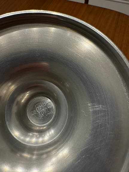 Ljusstakar i tenn, mässing och brons - GAB, Tassinari, Härryda Ädelmetallsmide
