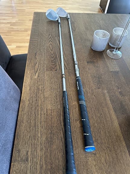 Golfklubbor wedgar vänster, med stålskaft