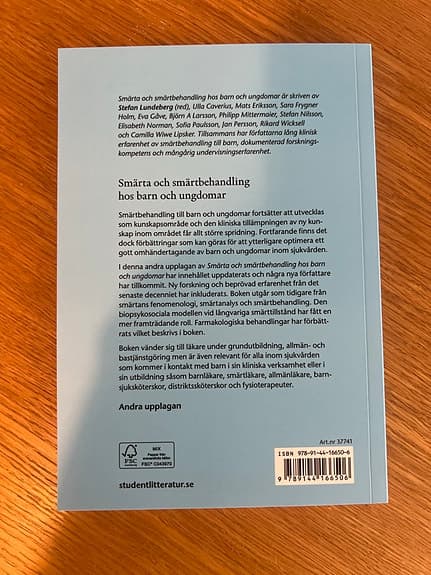 Smärta och smärtbehandling hos barn och ungdomar