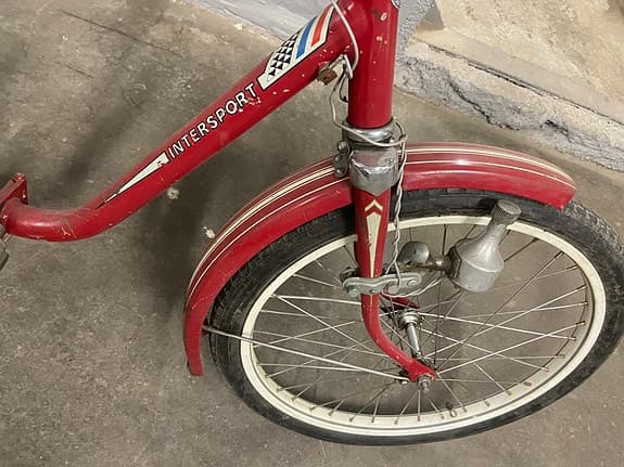 Minicykel röd två växlad nyservad