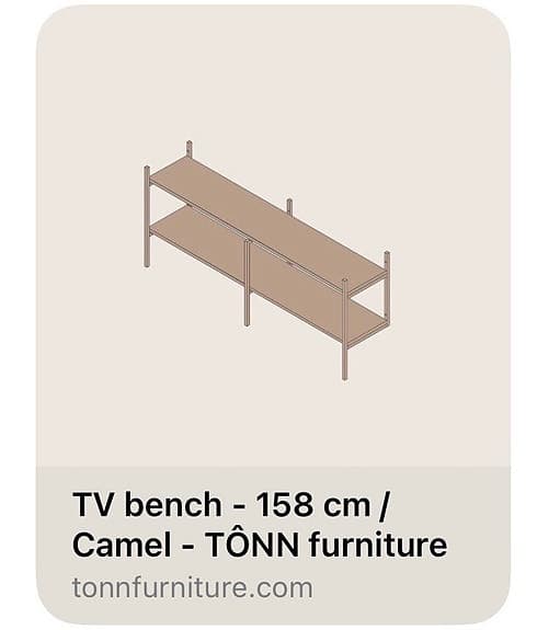 TÔNN furniture byrå/TV bänk 158cm säljes