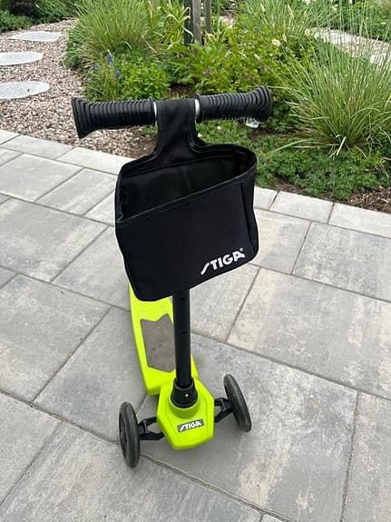 Stiga sparkcykel trehjuling grön för barn