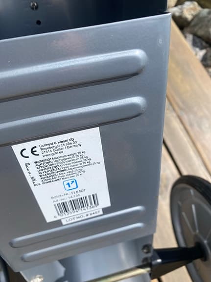 Aarikka gåbil / sparkbil i metall grå