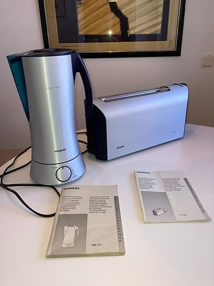 Siemens Porsche Design/ Mixer och Brödrost i aluminium