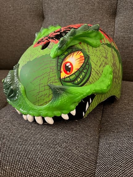 Raskullz dinosaurie cykelhjälm barn stl S 50–54 cm grön