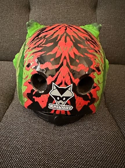 Raskullz dinosaurie cykelhjälm barn stl S 50–54 cm grön