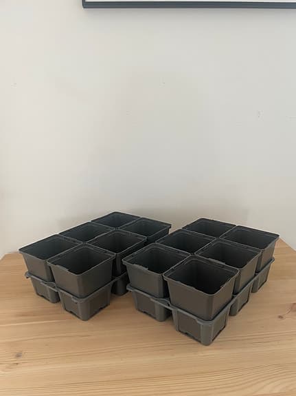 Odlingskrukor planteringskrukor för odling/plantering