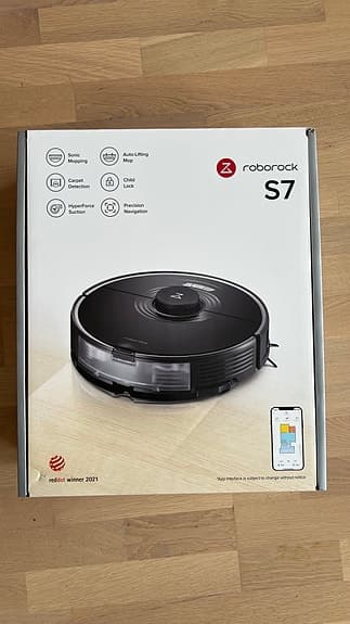 Roborock S7 robotdammsugare svart