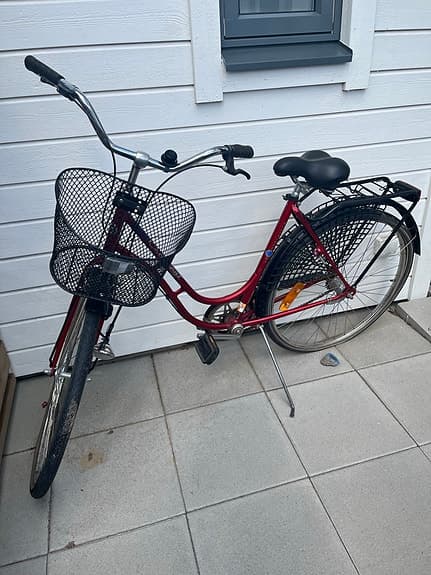 Crescent damcykel 28" S röd