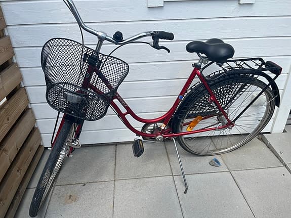 Crescent damcykel 28" S röd