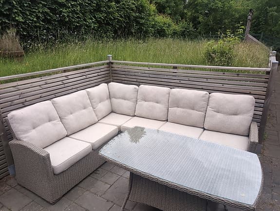 Brafab loungesoffa med bord – fint skick
