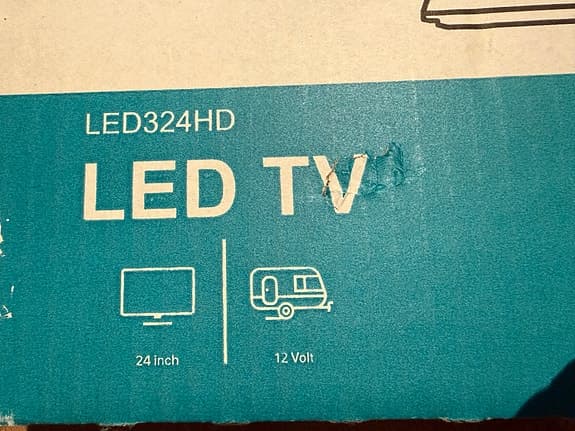 Champion LED TV 24" (12V och 230V kablar)