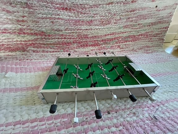 Mini Bordfotboll spel i metall