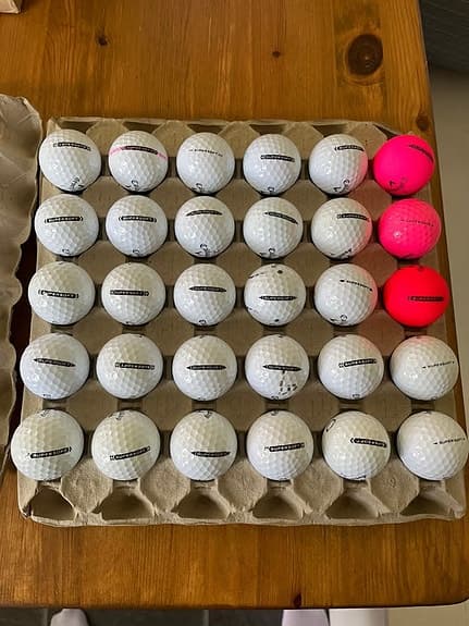 100 golfbollar