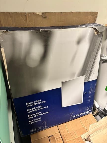 A-collection spegel a-light med LED-belysning 60 cm, Oanvänd!