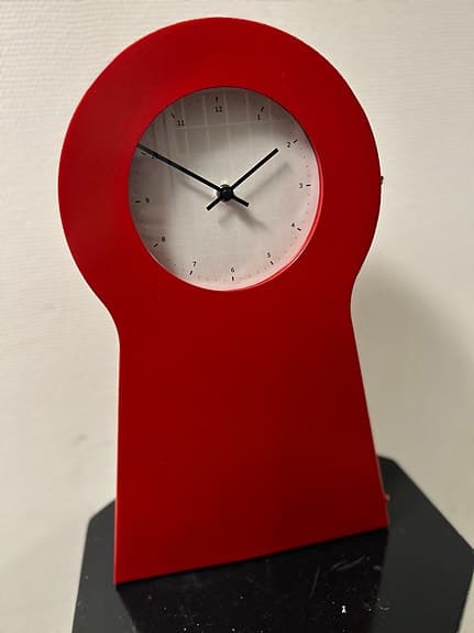 IKEA PS 1995-kollektionen, röd bordsklocka / väggklocka