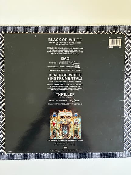 Michael Jackson – Black Or White (12” Maxi Single, Original 1991)
