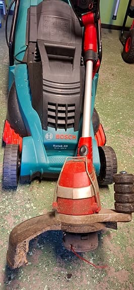 Gräsklippare Bosch + trimmer Meec