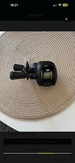 13 Fishing Inception sportfiskerulle svart