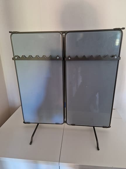 Fin grå 3 sidig spegel