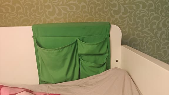 IKEA Småstad loftsäng med skrivbord och förvaring vit