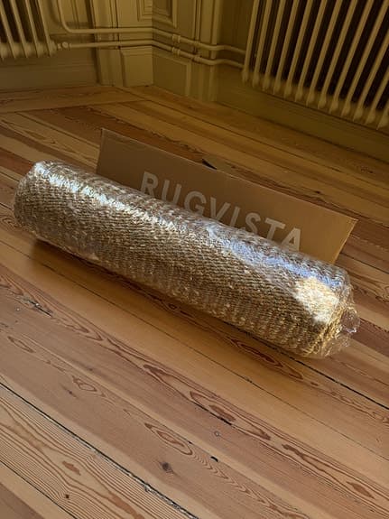 Oanvänd ny Rugvista Sahara Jute matta 80 x 400 cm – oanvänd
