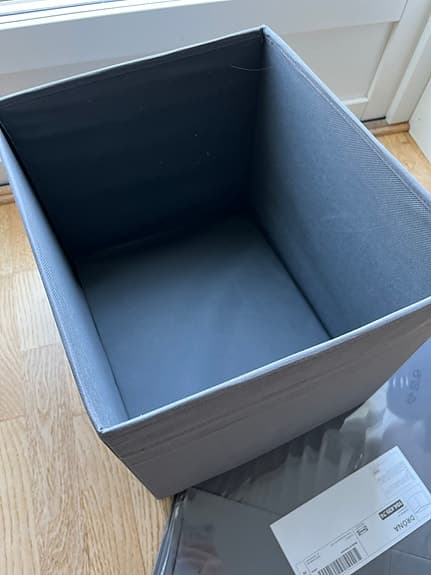 Helt nya gråa förvaringslådor DRÖNA från IKEA
