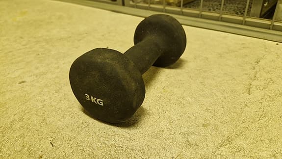 Hantel 3 kg svart