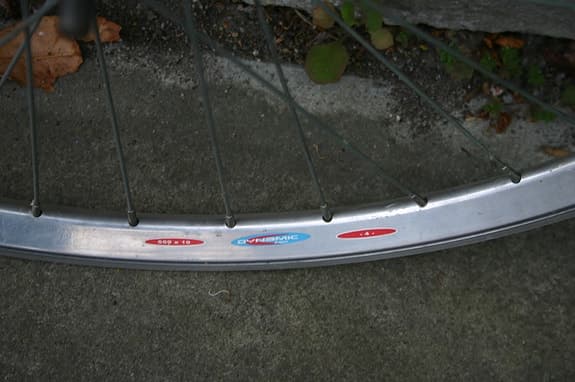 26" (559-19) bakhjul med frihjulskassett