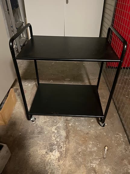 Serveringsvagn/ Hylla med hjul.
