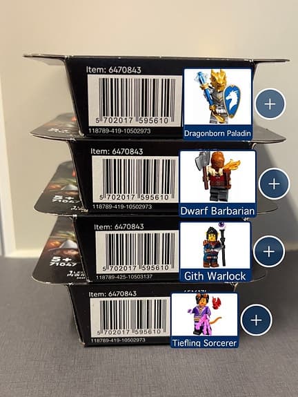 LEGO Minifigures Dungeons & Dragons figurer
