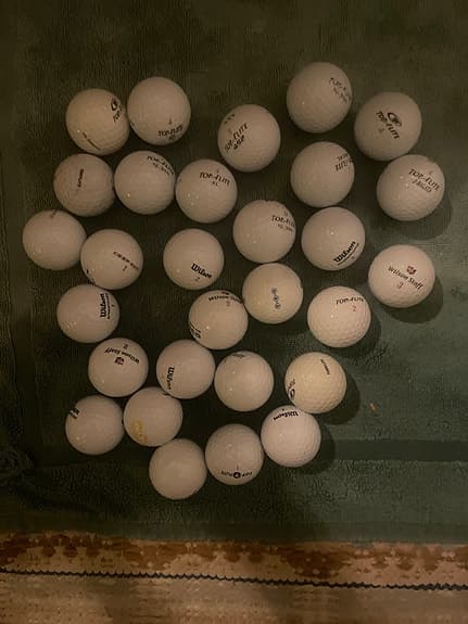 Golfbollar vita Top Flite 4, Wilson smartcore 3